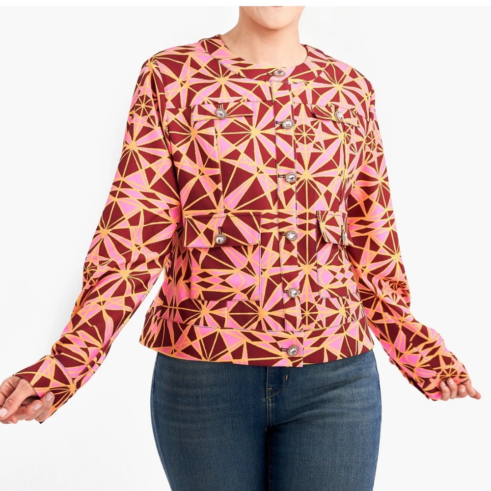 Sassy Jones Giselle Jacket - Blush/Brown